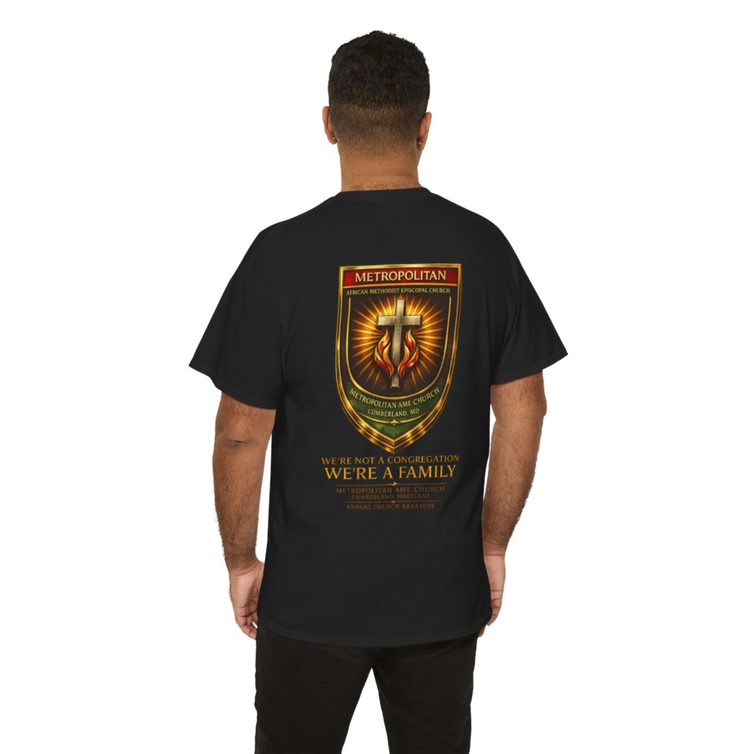 Metropolitan AME Church custom apparel by RazinCain Productions — church merch Raleigh NC